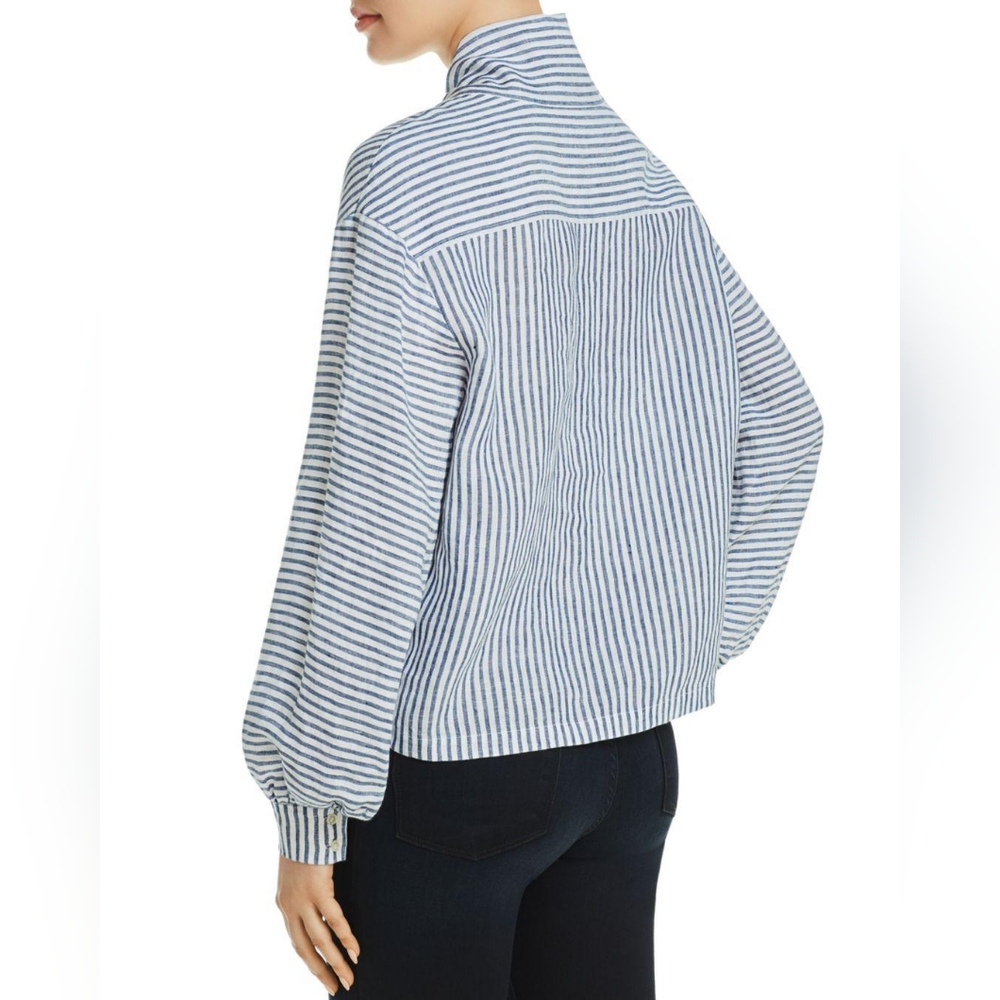 Frame Striped Linen Top - Picture 6 of 9
